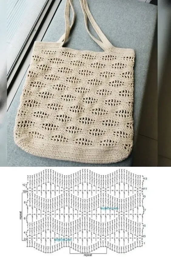 crochet bag chart