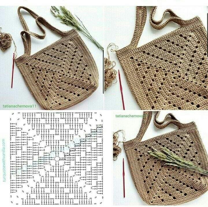 crochet bag chart