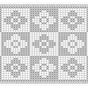 Gráficos de tapete de crochê filé